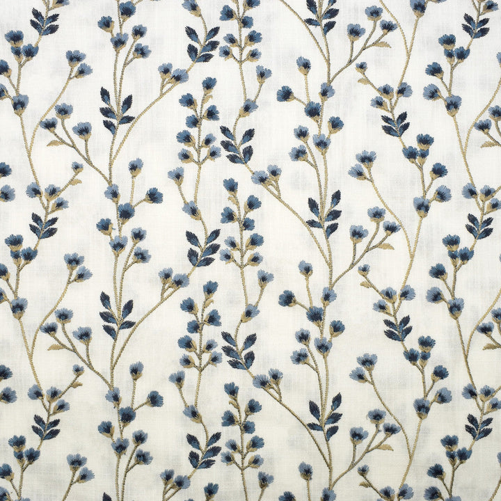 S3141 Bluebell by Greenhouse Designer Fabric M03: Memos by Color 73% Cotton, 27% Polyester With 100% Rayon Embroidery India 9,000 double rubs </p><p>Repeat: 13.5" H, 6.25" V 54" - Swanky Fabrics -