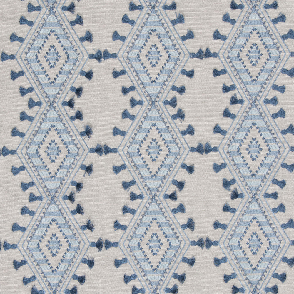 S3142 Bluebell by Greenhouse Designer Fabric 71% Polyester, 29% Cotton With 100% Polyester Embroidery INDIA 9,000 </p><p>Repeat: 6.5" H, 6.25" V 52" - Swanky Fabrics -