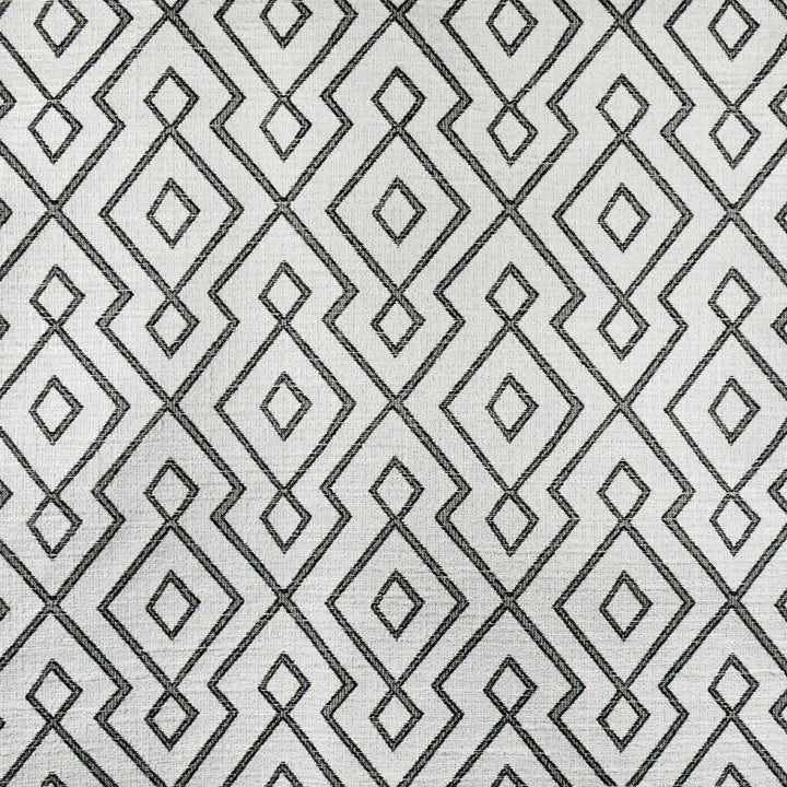 S3166 Ebony/Ivory by Greenhouse Designer Fabric M03: Memos by Color 100% Polyester China 45,000 double rubs </p><p>Repeat: 7.25" H, 12.375" V 58" - Swanky Fabrics -