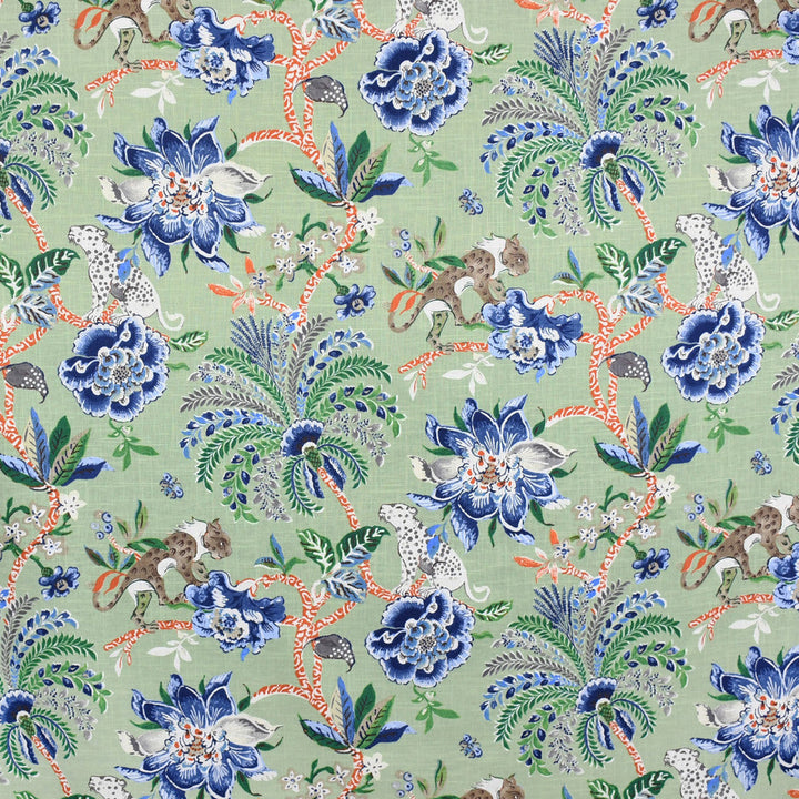 S3180 Endive by Greenhouse Designer Fabric 55% Linen, 45% Cotton CHINA 27,000 </p><p>Repeat: 13.5" H, 25.25" V 54" - Swanky Fabrics -