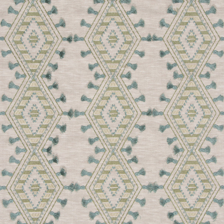 S3182 Greenery by Greenhouse Designer Fabric 71% Polyester, 29% Cotton With 100% Polyester Embroidery INDIA 9,000 </p><p>Repeat: 6.5" H, 6.25" V 52" - Swanky Fabrics -