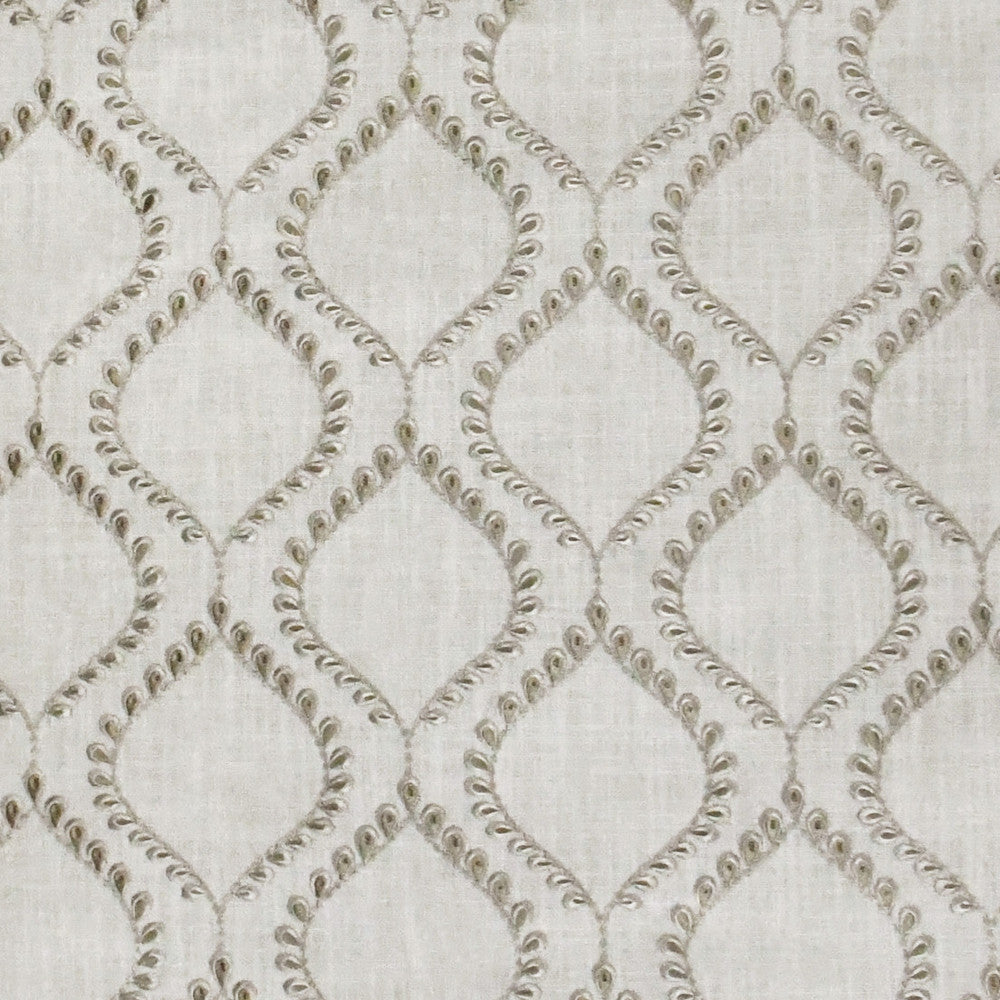 S3204 Jute by Greenhouse Designer Fabric 100% Polyester With 100% Polyester Embroidery INDIA 9,000 </p><p>Repeat: 6.5" H, 6" V 52" - Swanky Fabrics -