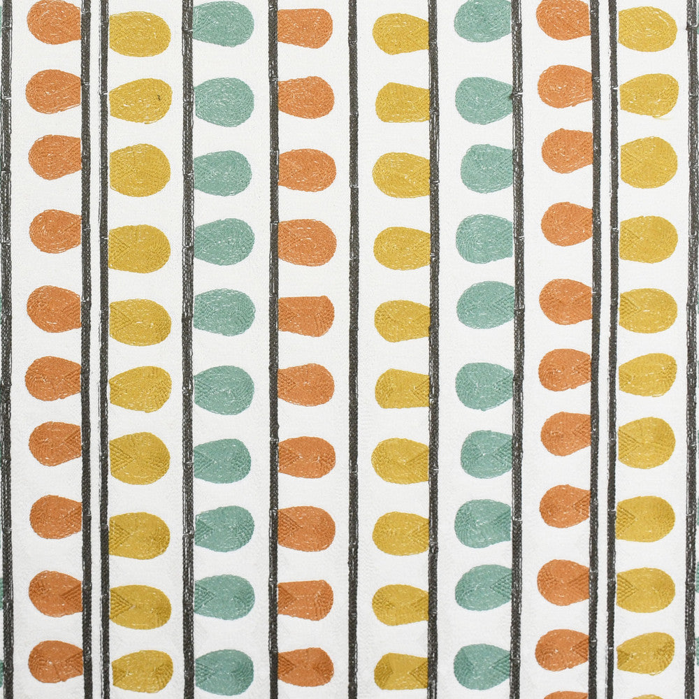 S3210 Agate by Greenhouse Designer Fabric 70% Viscose, 30% Linen With 100% Cotton Embroidery India 9,000 double rubs </p><p>Repeat: 10.5" H, 6" V 53" - Swanky Fabrics -