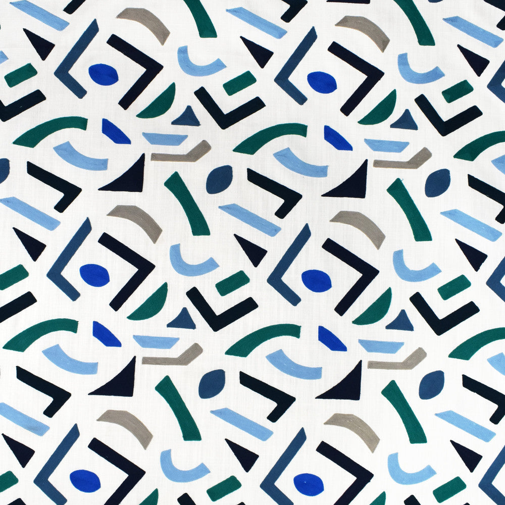 S3400 Horizon by Greenhouse Designer Fabric 90% Polyester, 10% Linen With 100% Acrylic Embroidery India 9,000 double rubs </p><p>Repeat: 14.5" H, 15.5" V 52" - Swanky Fabrics -