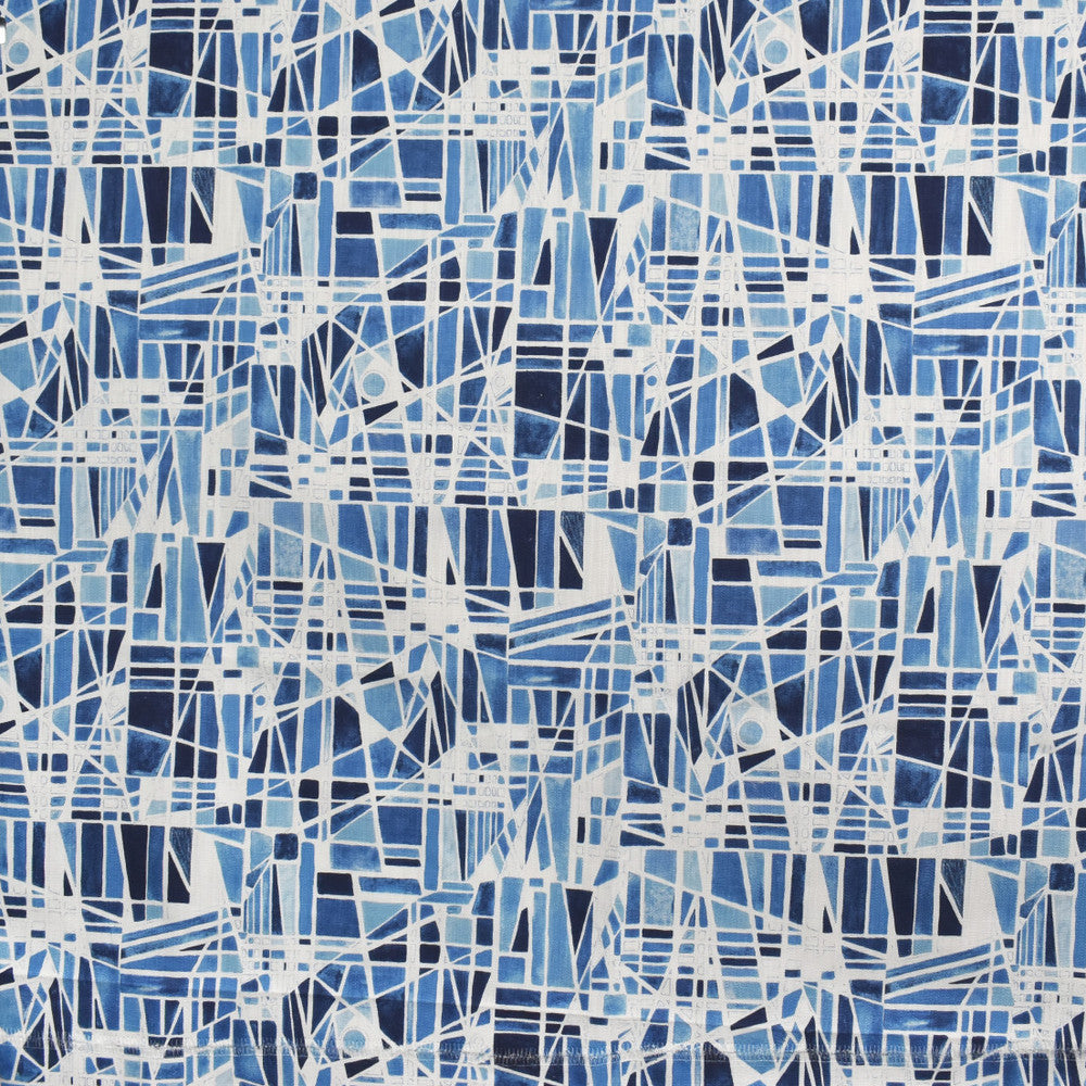 S3403 Blue by Greenhouse Designer Fabric 85% Cotton, 15% Linen PAKISTAN 24,000 </p><p>Repeat: 13.5" H, 24" V 54" - Swanky Fabrics -