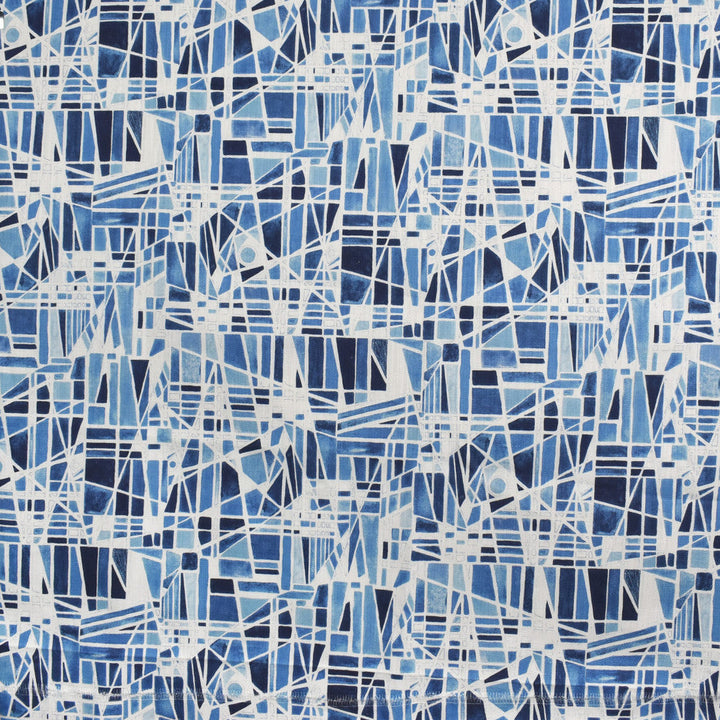 S3403 Blue by Greenhouse Designer Fabric 85% Cotton, 15% Linen PAKISTAN 24,000 </p><p>Repeat: 13.5" H, 24" V 54" - Swanky Fabrics -