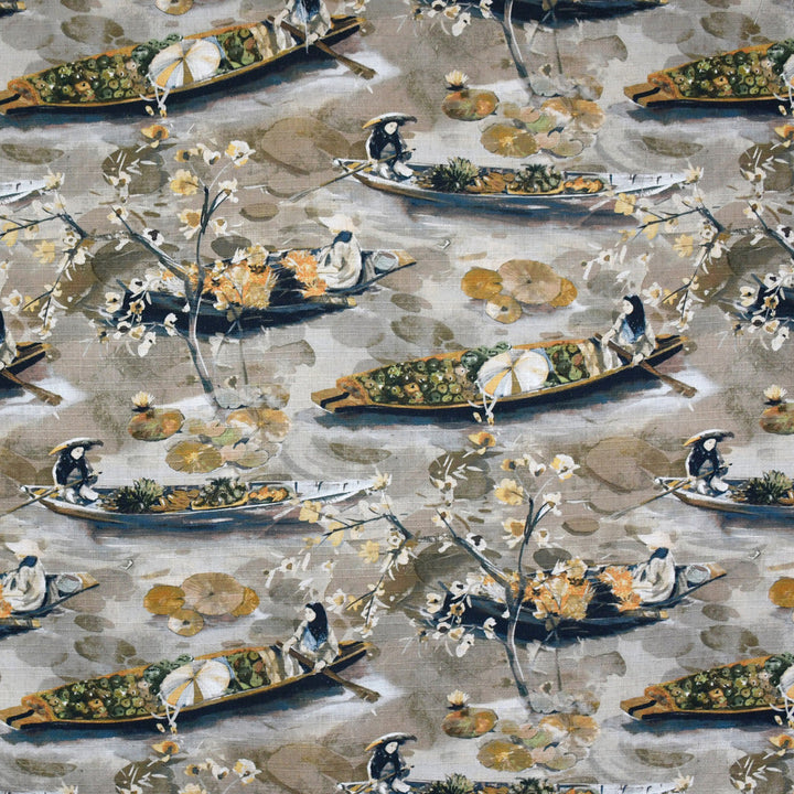 S3582 Dusk by Greenhouse Designer Fabric 95% Polyester, 5% Linen China 53,000 </p><p>Repeat: 28" H, 27" V 58" - Swanky Fabrics -