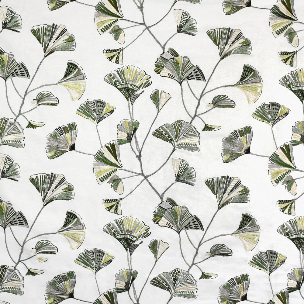 S3596 Sage by Greenhouse Designer Fabric 33% Viscose, 26% Polyester, 26% Linen, 15% Rayon With 100% Rayon Embroidery China 9,000 double rubs </p><p>Repeat: 18" H, 15.25" V 56" - Swanky Fabrics -