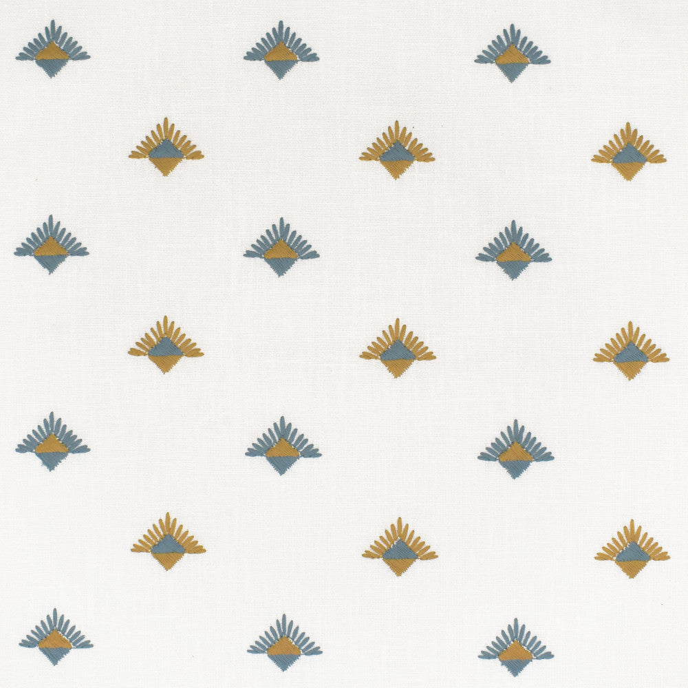 S3618 Turquoise by Greenhouse Designer Fabric M05: Memos by Color 73% Polyester, 27% Cotton With 100% Polyester Embroidery India 9,000 double rubs </p><p>Repeat: 3.75" H, 3" V 54" - Swanky Fabrics -