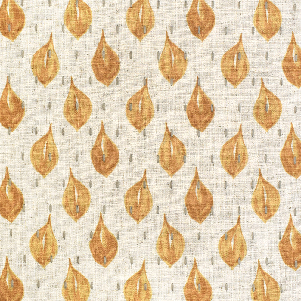 S3622 Saffron by Greenhouse Designer Fabric 96% Polyester, 4% Linen China 18,000 double rubs </p><p>Repeat: 7" H, 3.25" V 57" - Swanky Fabrics -
