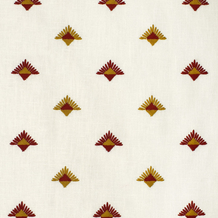 S3637 Paprika by Greenhouse Designer Fabric 73% Polyester, 27% Cotton With 100% Polyester Embroidery India 9,000 </p><p>Repeat: 3.75" H, 3" V 54" - Swanky Fabrics -