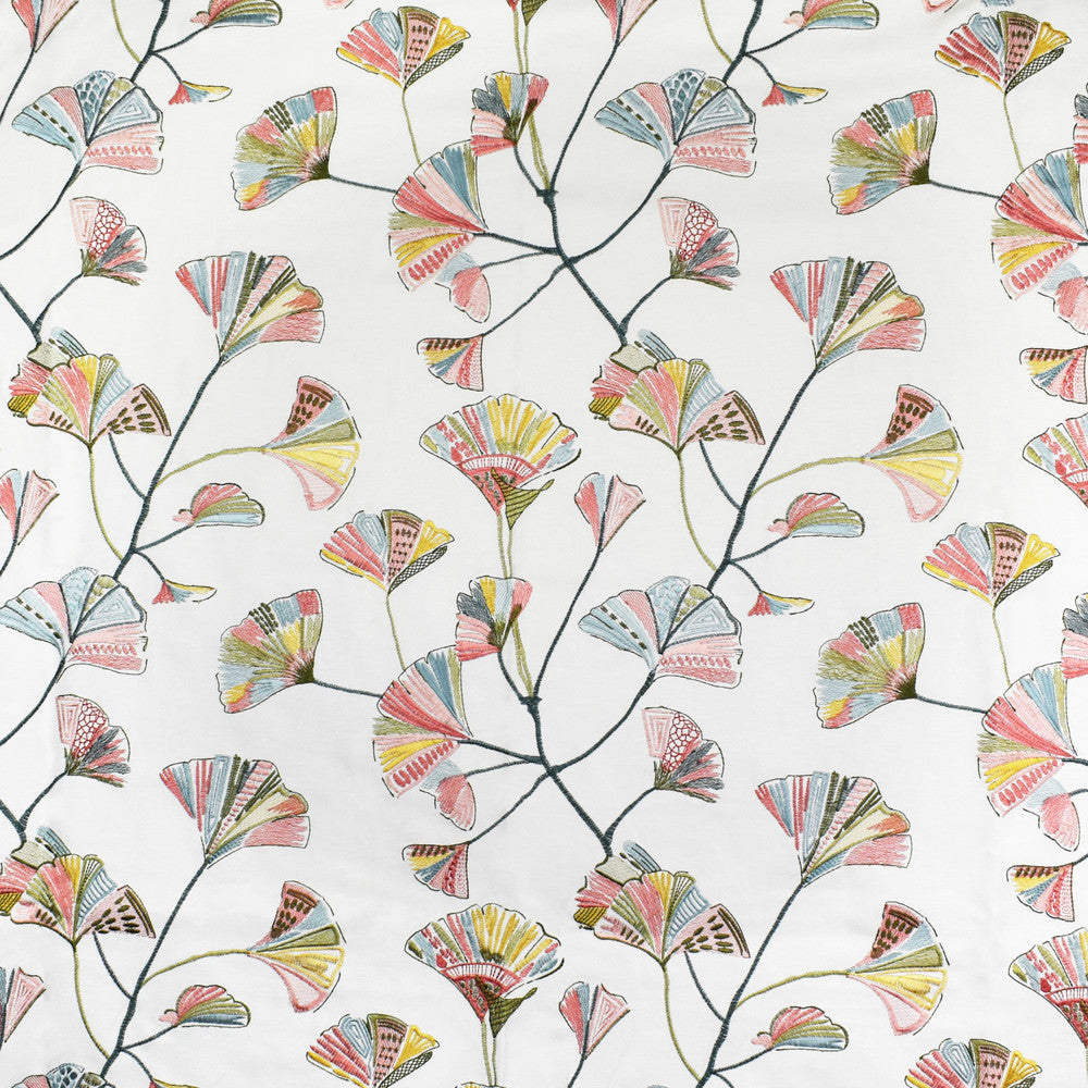 S3641 Petal by Greenhouse Designer Fabric 33% Viscose, 26% Polyester, 26% Linen, 15% Rayon With 100% Rayon Embroidery China 9,000 double rubs </p><p>Repeat: 18" H, 15.25" V 56" - Swanky Fabrics -