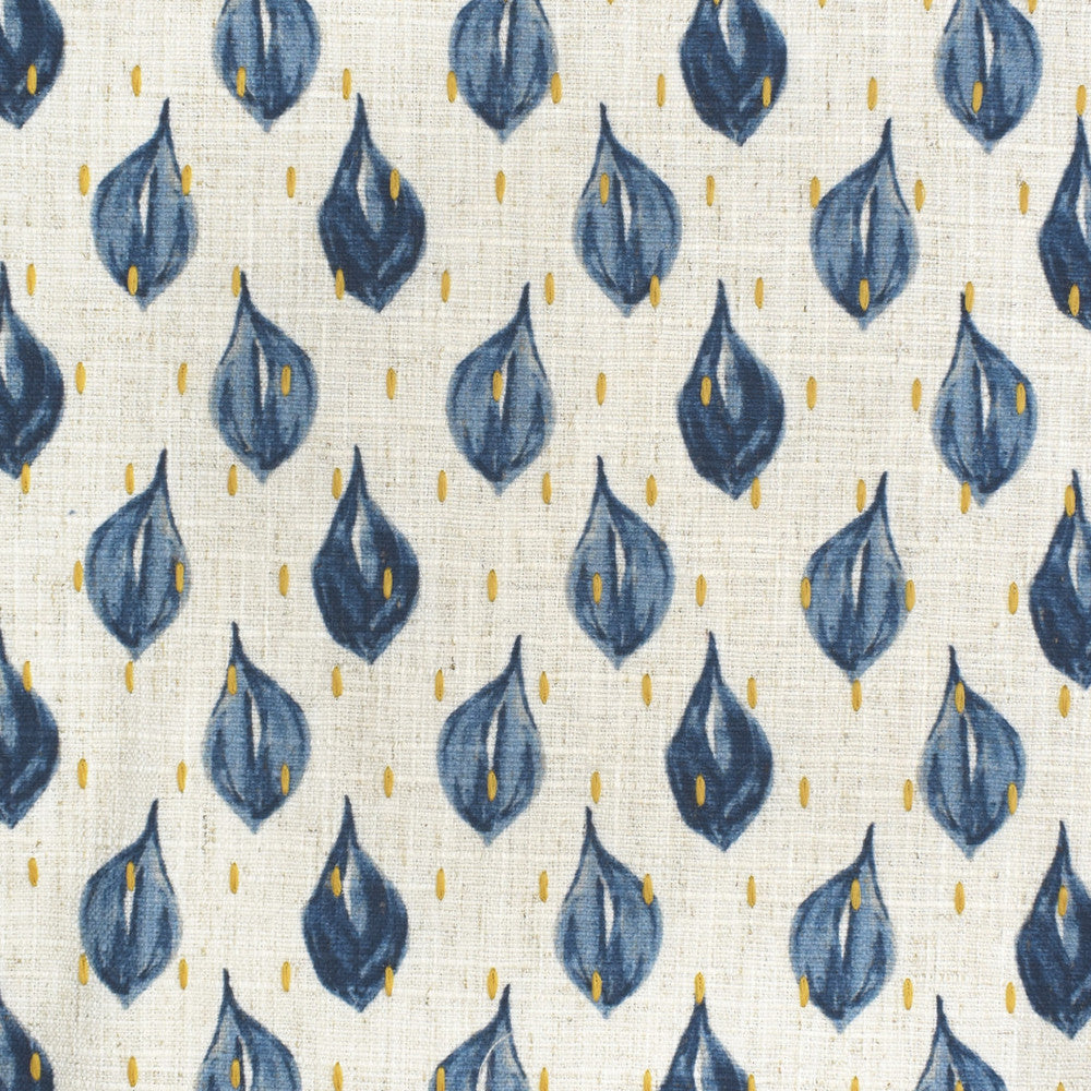 S3655 Indigo by Greenhouse Designer Fabric 96% Polyester, 4% Linen China 18,000 </p><p>Repeat: 7" H, 3.25" V 57" - Swanky Fabrics -