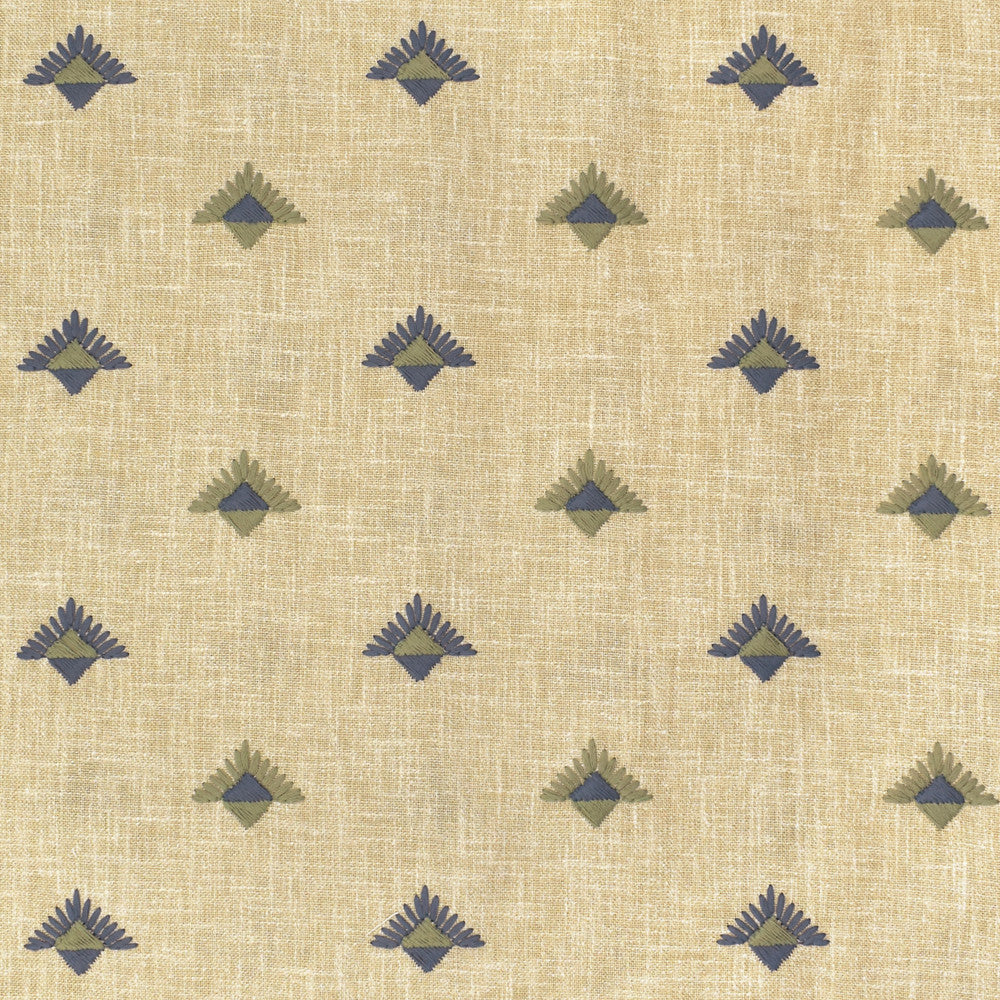 S3661 Slate by Greenhouse Designer Fabric 73% Polyester, 27% Cotton With 100% Polyester Embroidery India 9,000 double rubs </p><p>Repeat: 3.75" H, 3" V 54" - Swanky Fabrics -