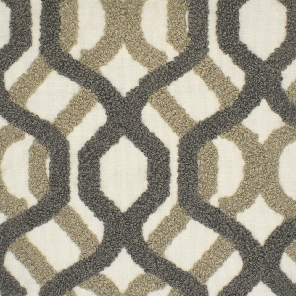 S3842 Cobblestone by Greenhouse Designer Fabric 50% Polyester, 50% Cotton With 100% Polyester Embroidery India 9,000 double rubs </p><p>Repeat: 8.6" H, 9.4" V 52" - Swanky Fabrics -