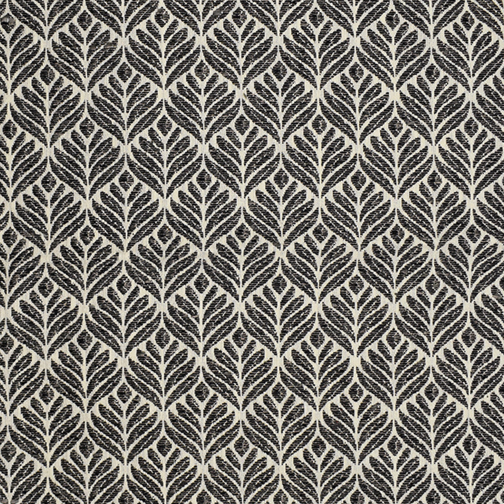S3855 Charcoal by Greenhouse Designer Fabric 63% Polyester, 37% Cotton India 50,000 double rubs </p><p>Repeat: 1.75" H, 2.5" V 54" - Swanky Fabrics -