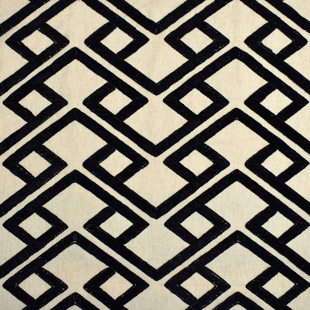 S3856 Onyx by Greenhouse Designer Fabric S51: Granite 68% Polyester, 21% Linen, 11% Cotton With 100% Polyester Embroidery India 9,000 double rubs </p><p>Repeat: 10.9" H, 4.1" V 54" - Swanky Fabrics -