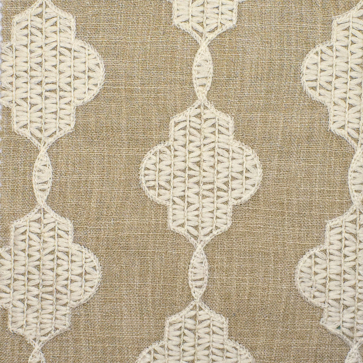 S3896 Pearl by Greenhouse Designer Fabric S52: Oyster 72% Polyester, 28% Cationic With 100% Viscose Embroidery India 9,000 double rubs </p><p>Repeat: 7.4" H, 4.7" V 52" - Swanky Fabrics -