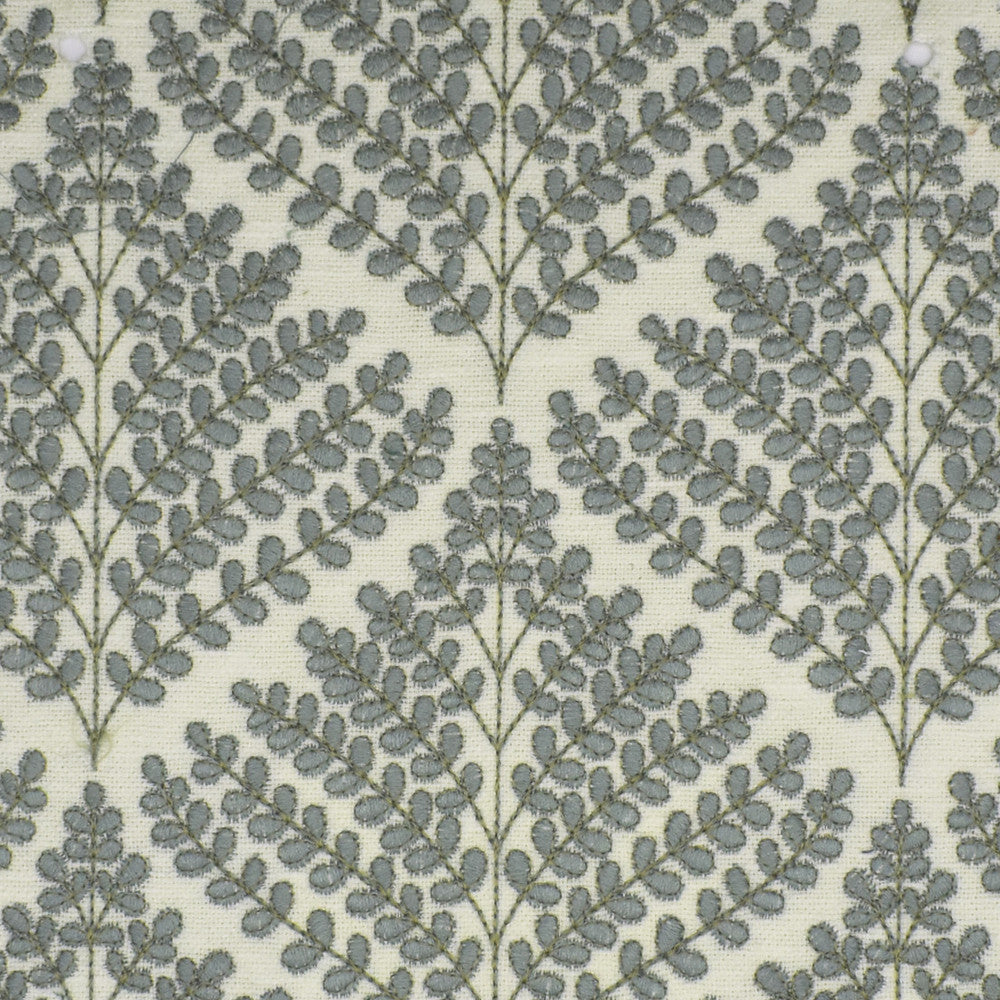S3987 Sky by Greenhouse Designer Fabric 71% Polyester, 29% Cotton With 100% Polyester Embroidery India 9,000 </p><p>Repeat: 6.5" H, 6.4" V 52" - Swanky Fabrics -