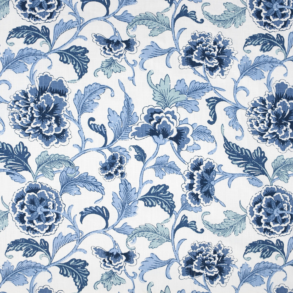 S3996 Indigo by Greenhouse Designer Fabric S54: Baltic 55% Cotton, 45% Polyester China 15,000 double rubs </p><p>Repeat: 27.5" H, 24.5" V 56" - Swanky Fabrics -
