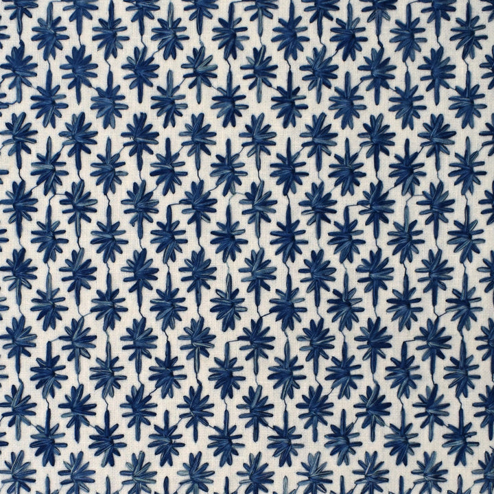S4024 Porcelain by Greenhouse Designer Fabric 50% Polyester, 50% Cotton With 100% Viscose Embroidery India 9,000 </p><p>Repeat: 1.1" H, 1.2" V 52" - Swanky Fabrics -