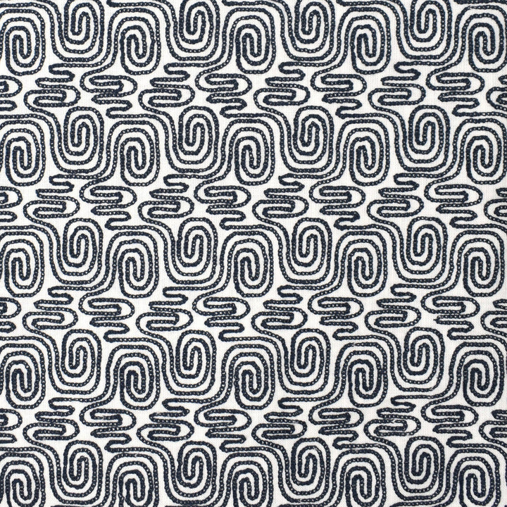 S4030 Navy by Greenhouse Designer Fabric S54: Baltic 73% Cotton, 27% Polyester With 100% Cotton Embroidery India DRAPERY double rubs </p><p>Repeat: 6" H, 6" V 56" - Swanky Fabrics -