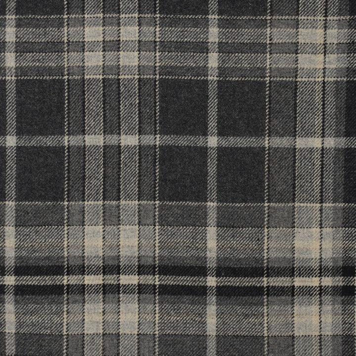 S4078 Charcoal by Greenhouse Designer Fabric S55: Plaid Coordinates 40% Wool, 35% Polyester, 15% Nylon, 10% Acrylic India 51,000 double rubs </p><p>Repeat: 13.5" H, 13.34" V 55" - Swanky Fabrics -