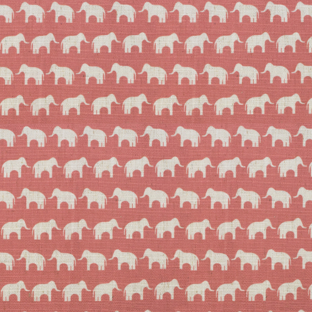 S4102 Coral by Greenhouse Designer Fabric 91% Polyester, 9% Linen China 53,000 double rubs </p><p>Repeat: 1.2" H, 2.4" V 56" - Swanky Fabrics -