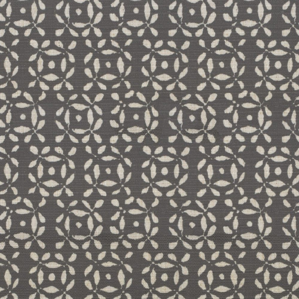 S4111 Pewter by Greenhouse Designer Fabric 91% Polyester, 9% Linen China 53,000 </p><p>Repeat: 9" H, 8.5" V 56" - Swanky Fabrics -