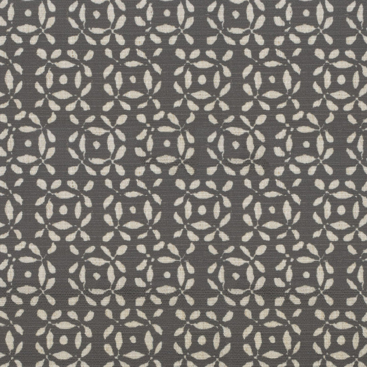 S4111 Pewter by Greenhouse Designer Fabric 91% Polyester, 9% Linen China 53,000 </p><p>Repeat: 9" H, 8.5" V 56" - Swanky Fabrics -