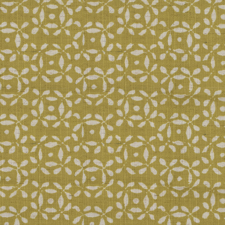 S4142 Citron by Greenhouse Designer Fabric 91% Polyester, 9% Linen China 53,000 double rubs </p><p>Repeat: 9" H, 8.5" V 56" - Swanky Fabrics -