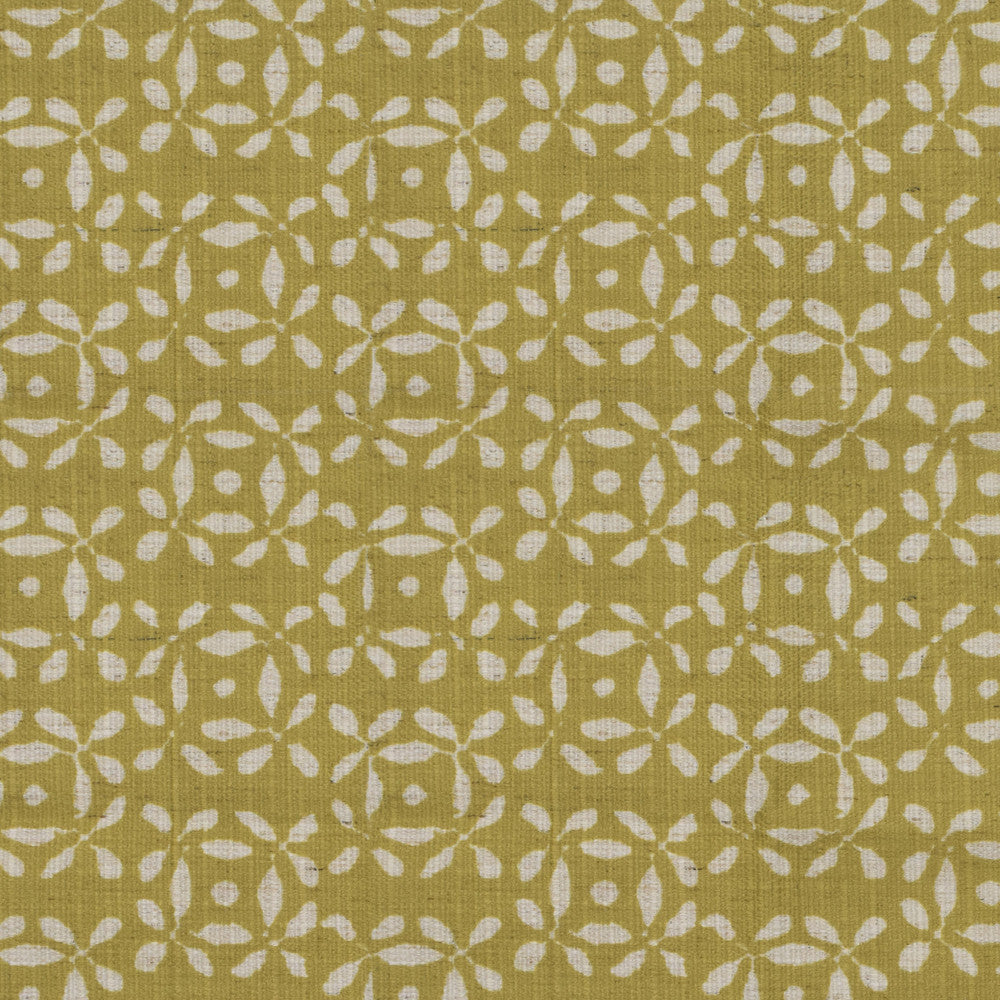 S4142 Citron by Greenhouse Designer Fabric 91% Polyester, 9% Linen China 53,000 double rubs </p><p>Repeat: 9" H, 8.5" V 56" - Swanky Fabrics -