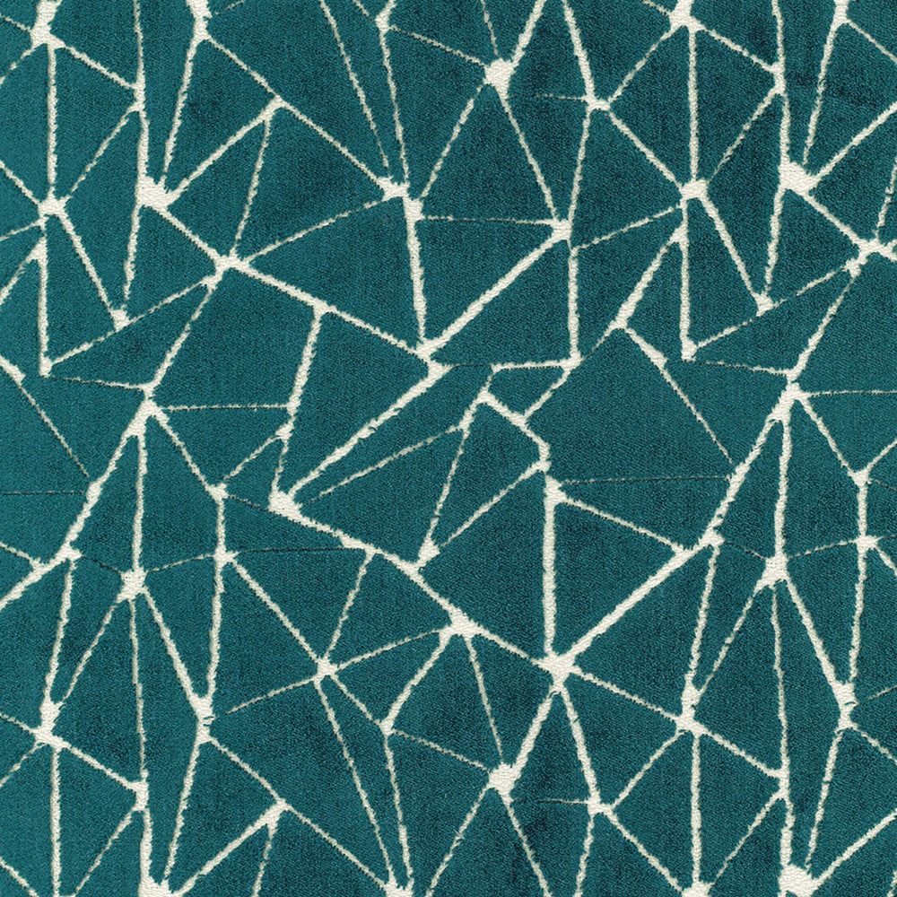S4143 Teal by Greenhouse Designer Fabric 88% Spun Viscose, 12% Polyester India 24,000 </p><p>Repeat: 7" H, 7.5" V 59" - Swanky Fabrics -