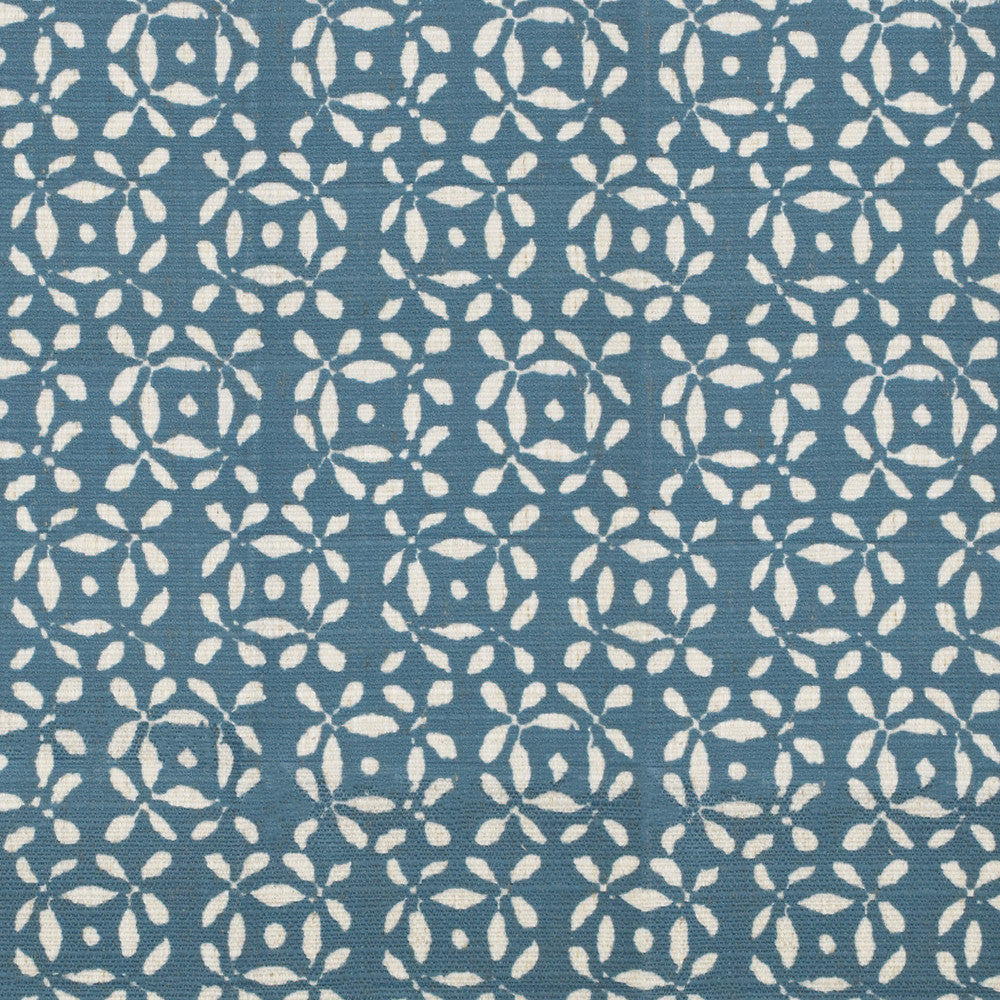 S4147 Peacock by Greenhouse Designer Fabric M07: Memos by Color 91% Polyester, 9% Linen China 53,000 double rubs </p><p>Repeat: 9" H, 8.5" V 56" - Swanky Fabrics -