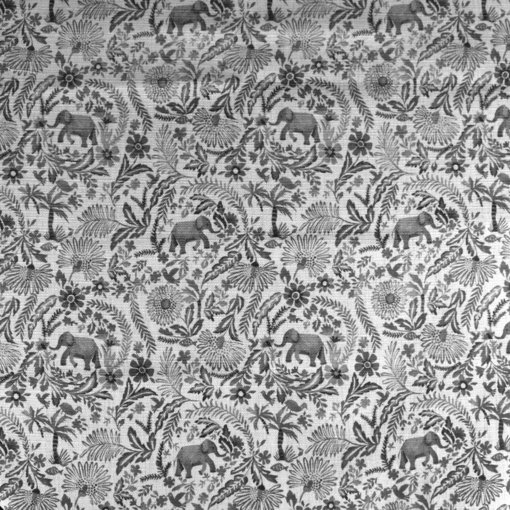 S4170 Pewter by Greenhouse Designer Fabric 91% Polyester, 9% Linen China 53,000 double rubs </p><p>Repeat: 9" H, 9" V 56" - Swanky Fabrics -