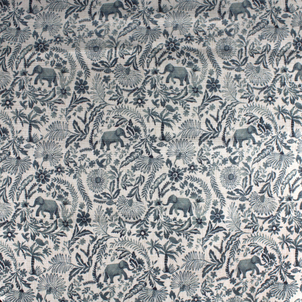 S4176 Slate by Greenhouse Designer Fabric 91% Polyester, 9% Linen China 53,000 double rubs </p><p>Repeat: 9" H, 9" V 56" - Swanky Fabrics -