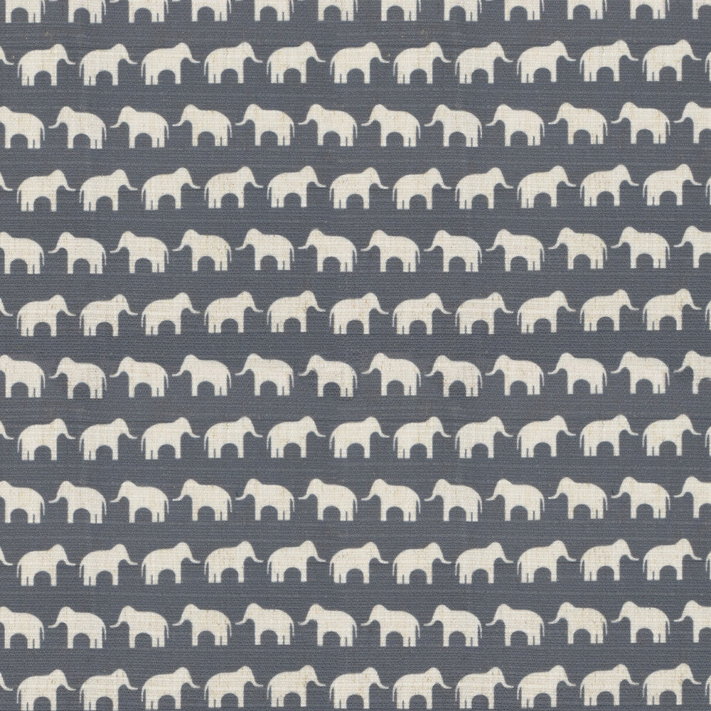 S4183 Slate by Greenhouse Designer Fabric 91% Polyester, 9% Linen China 53,000 double rubs </p><p>Repeat: 1.2" H, 2.4" V 56" - Swanky Fabrics -