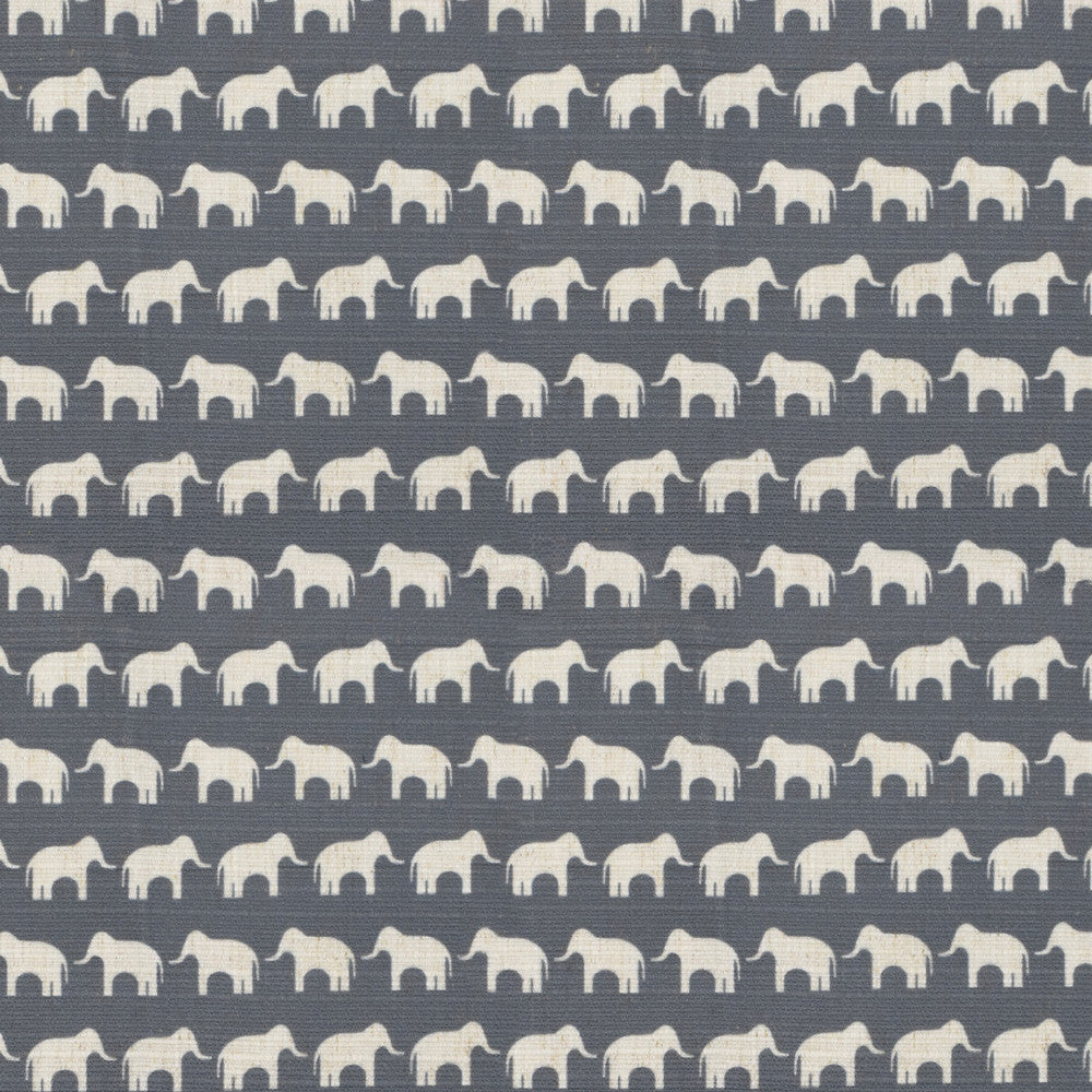 S4183 Slate by Greenhouse Designer Fabric 91% Polyester, 9% Linen China 53,000 </p><p>Repeat: 1.2" H, 2.4" V 56" - Swanky Fabrics -