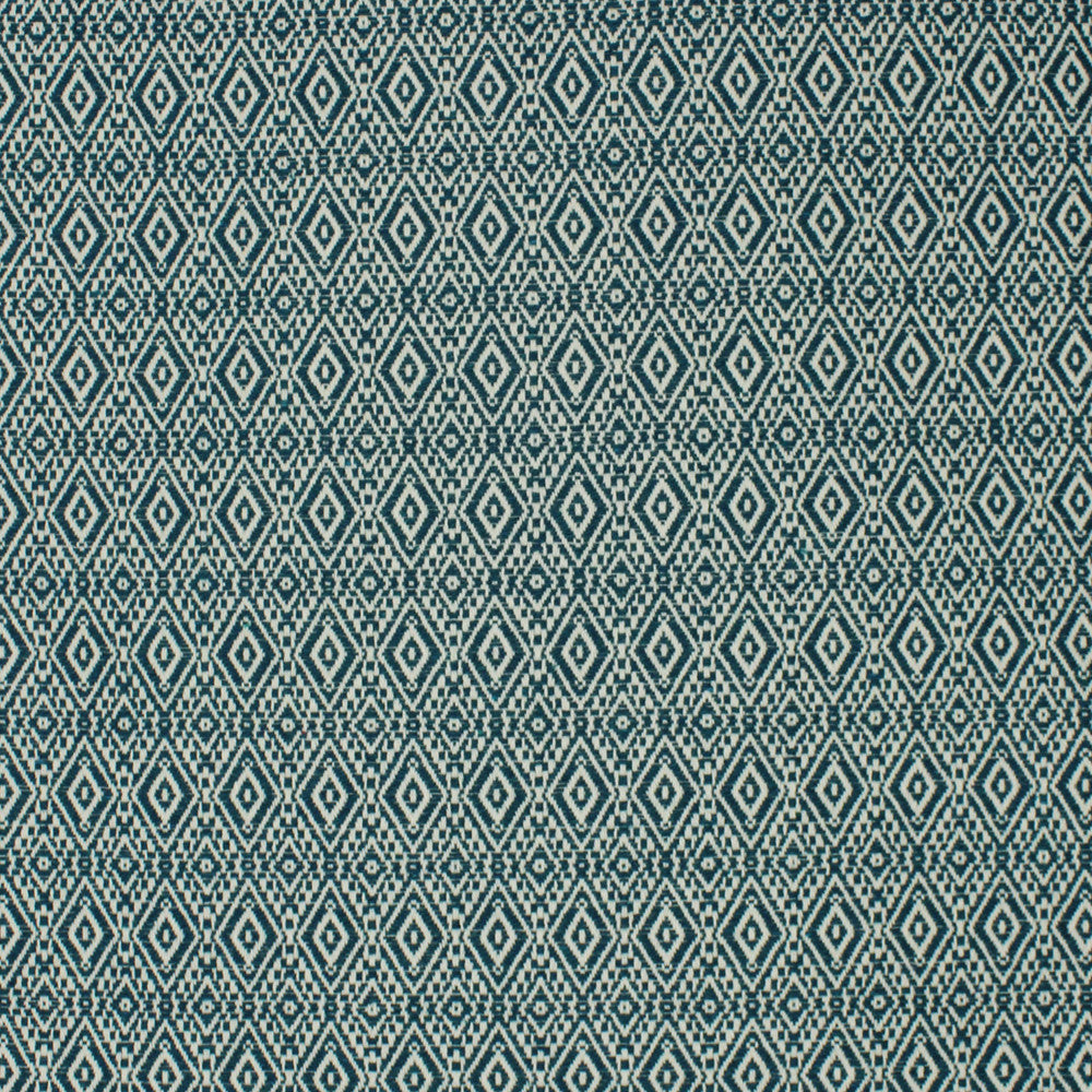 S4230 Teal by Greenhouse Designer Fabric S56: Performance Cotton 70% Cotton, 30% Polyester USA 40,000 double rubs Crypton </p><p>Repeat: 1.462" H, .0875" V 54" - Swanky Fabrics -