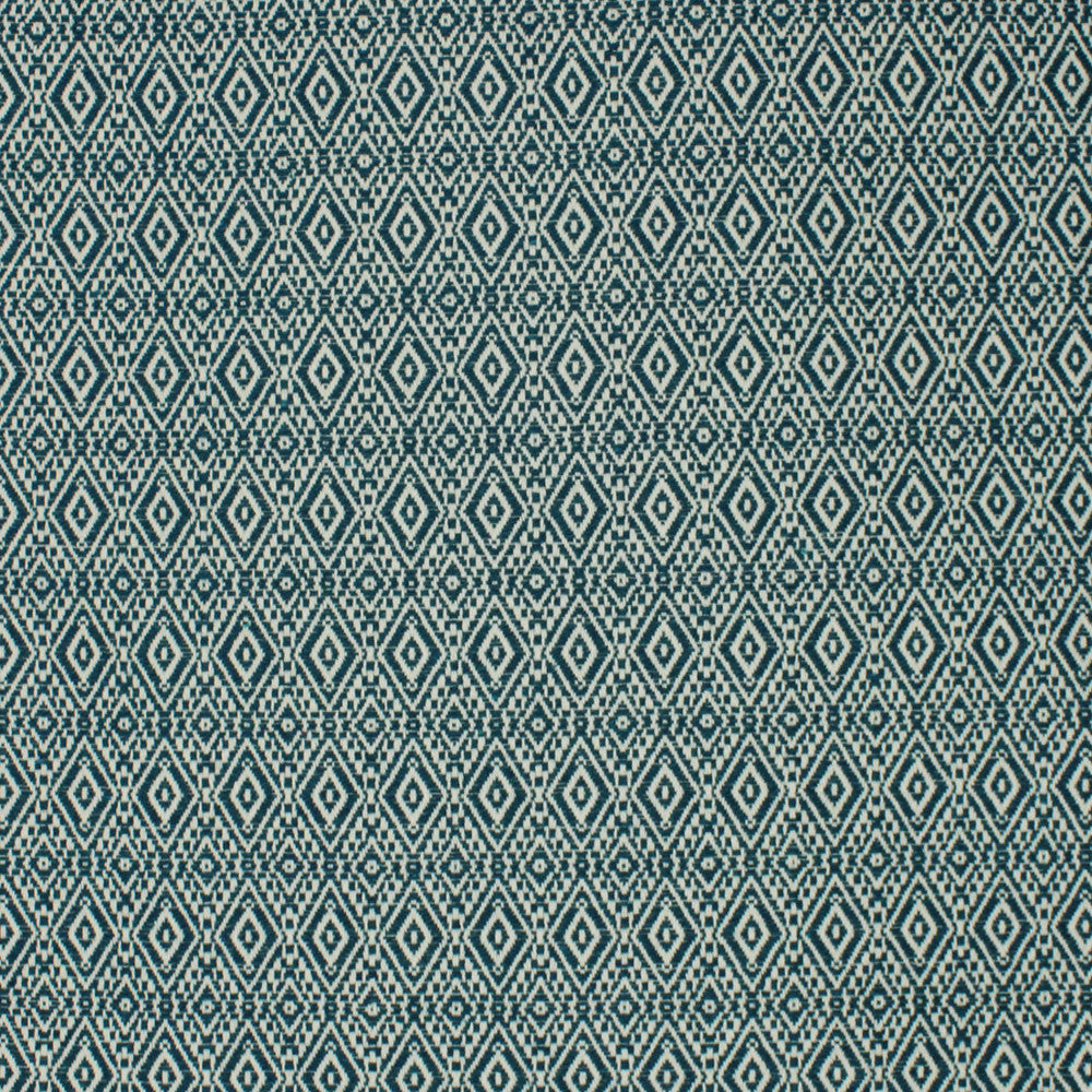 S4230 Teal by Greenhouse Designer Fabric 70% Cotton, 30% Polyester USA 40,000 </p><p>Repeat: 1.462" H, .0875" V 54" - Swanky Fabrics -