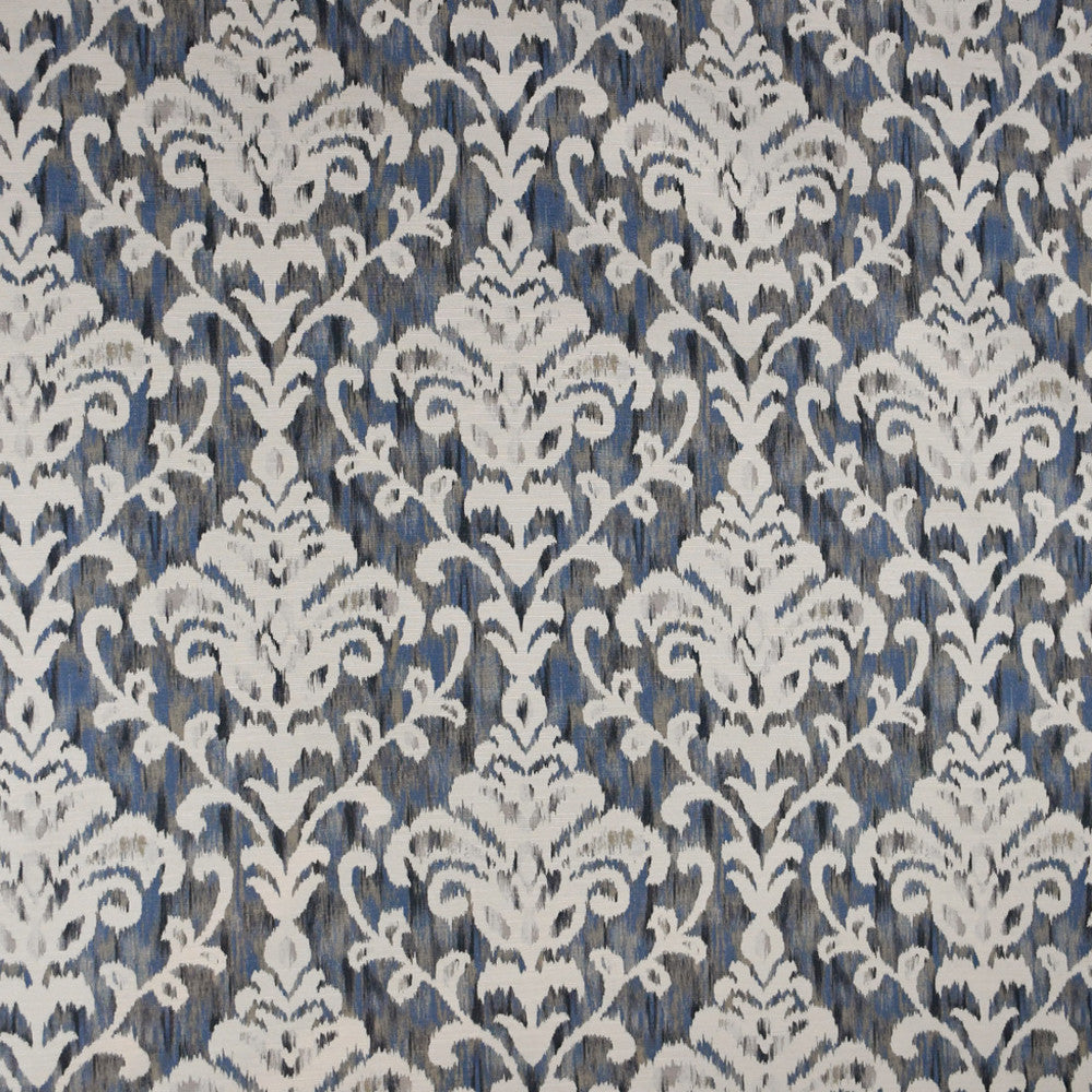 S4690 Indigo by Greenhouse Designer Fabric 100% Polyester India 45,000 </p><p>Repeat: 13.6" H, 13.6" V 54" - Swanky Fabrics -