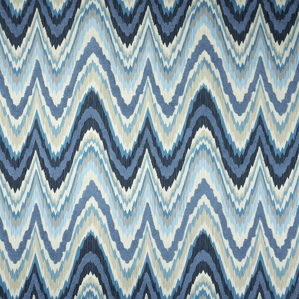 S4810 Ice Blue by Greenhouse Designer Fabric 100% Cotton India 11,000 </p><p>Repeat: 13.5" H, 18" V 56" - Swanky Fabrics -