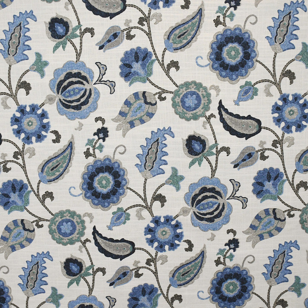 S4821 Capri by Greenhouse Designer Fabric 75% Cotton, 25% Linen Pakistan 27,000 </p><p>Repeat: 13.5" H, 25.25" V 54" - Swanky Fabrics -