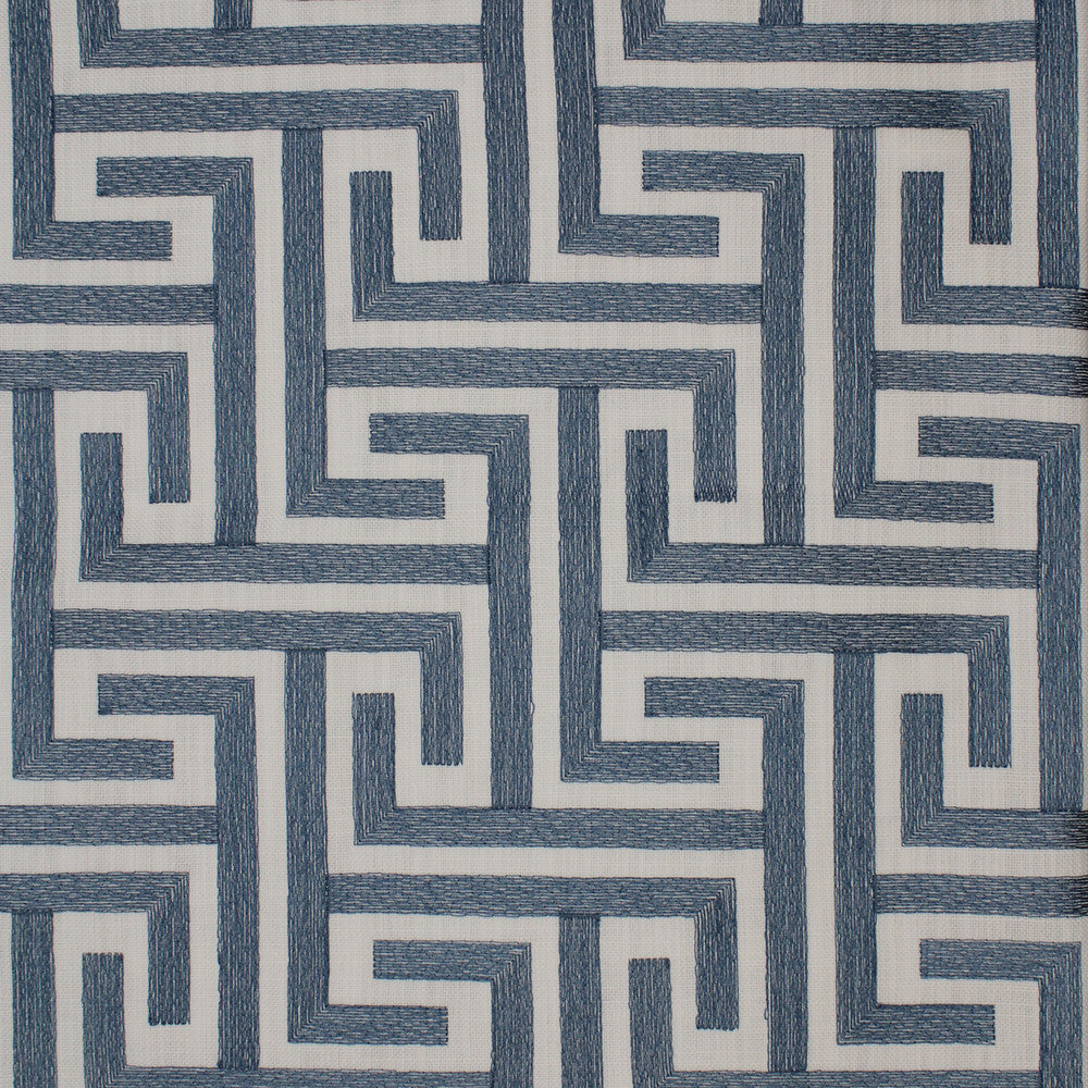 S4825 Atlantic by Greenhouse Designer Fabric S69: Rain 100% Polyester W/ 100% Rayon Embroidery India 9,000 double rubs </p><p>Repeat: 6.625" H, 6.375" V 55" - Swanky Fabrics -