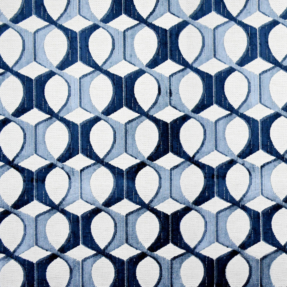 S4828 Indigo by Greenhouse Designer Fabric 56% Polyester, 44% Rayon China 30,000 </p><p>Repeat: 9.33" H, 10" V 55" - Swanky Fabrics -