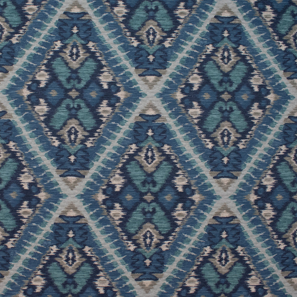 S4835 Peacock by Greenhouse Designer Fabric 100% Cotton India 11,000 </p><p>Repeat: 13.5" H, 18" V 54" - Swanky Fabrics -