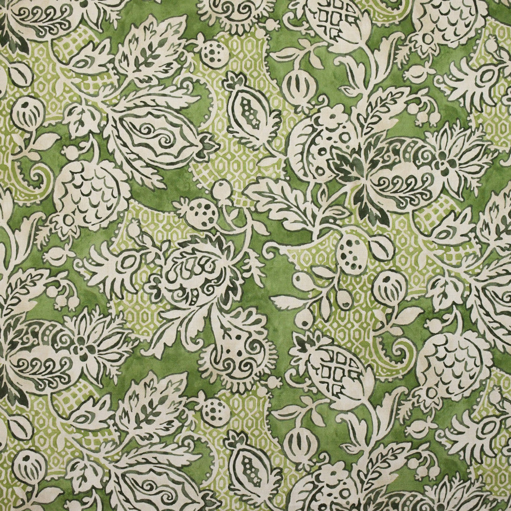 S4883 Avocado by Greenhouse Designer Fabric 100% Cotton Spain 6,000 </p><p>Repeat: 27" H, 27" V 54" - Swanky Fabrics -