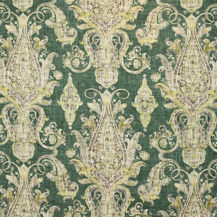 S4889 Balsam by Greenhouse Designer Fabric S70: Moss 55% Linen, 45% Rayon USA 24,000 double rubs Soil & Stain Repellent </p><p>Repeat: 27" H, 25.5" V 54" - Swanky Fabrics -