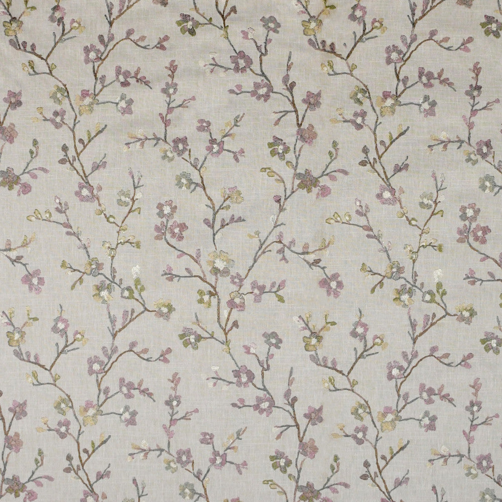 S4900 Wisteria by Greenhouse Designer Fabric 58% Cotton, 42% Polyester W/ 100% Rayon Embroidery India 6,000 </p><p>Repeat: 17.5" H, 18.5" V 55" - Swanky Fabrics -