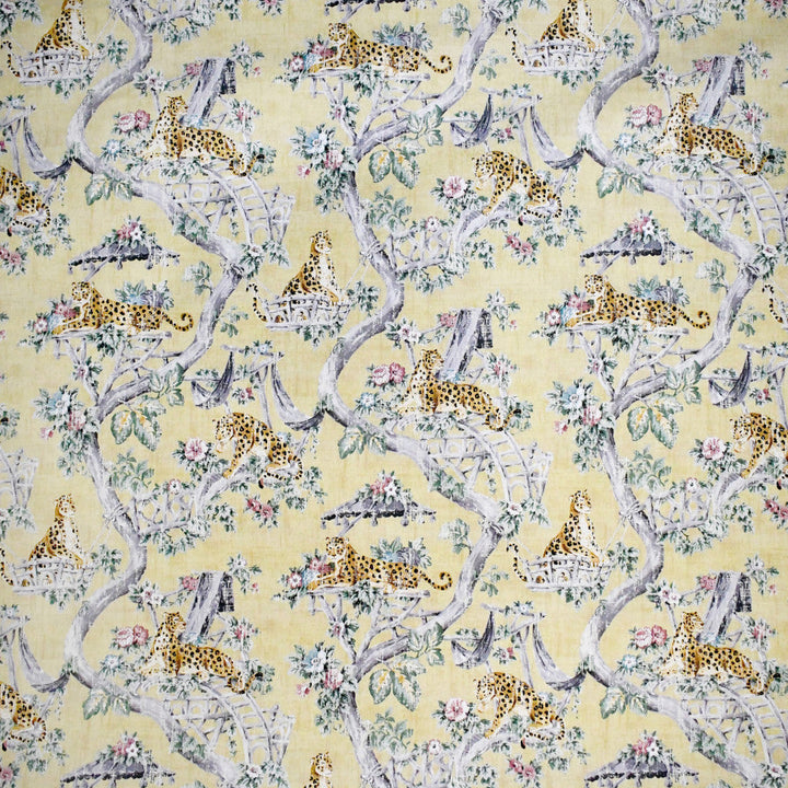 S4906 Gold by Greenhouse Designer Fabric 100% Cotton Peru 20,000 </p><p>Repeat: 13.5" H, 27" V 54" - Swanky Fabrics -